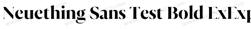 Neuething Sans Test Bold ExExpanded字体转换